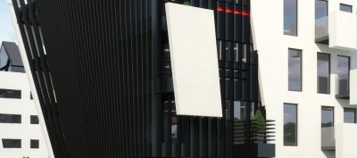 balkon typu żyleta Skrzydła Zach. / razor type balcony of the East Wing.