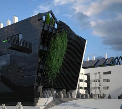 ZENGA Strommer - chowane tarasy Skrzydła Zach. / West Wing & covered terraces.