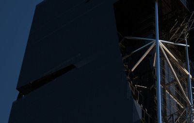 detal tarasów jako wiszących ogrodów / detail of the terraces as the pendant gardens.