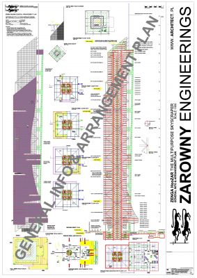 ZENGA HooZAR - skrócony arkusz generalnego układu wysokościowca / the general arrangement plan.