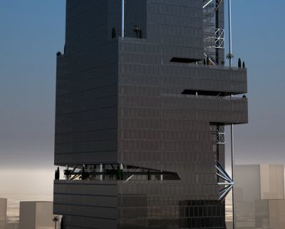 tarasy piętra 30 i 31 skylobby & 38 i 41 piętra biurowego od zach. / terraces of the 30 & 31 floor skylobby & west terrace of 38 & 41 offices floor.