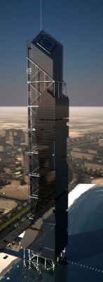 okalające szklane kładki i molo podświetlone spod wody / all around the glasses bridges & the pier illuminated from underwater.