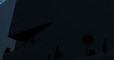 detal tarasów jako wiszących ogrodów / detail of the terraces as the pendant gardens.