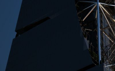 detal tarasów jako wiszących ogrodów / detail of the terraces as the pendant gardens.