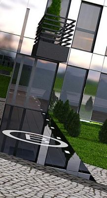 podejście / the entrance approaching.