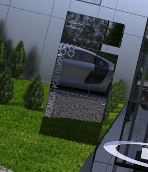 detal: tablica z nr. budynku / detail: the building number slab.