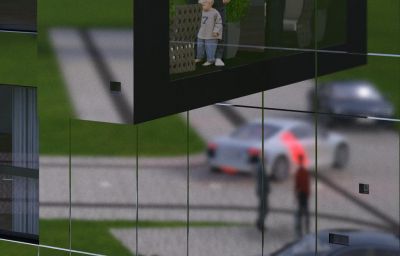 detal elewacji frontowej / frontal elevation details.