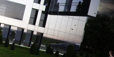 fragment elewacji czołowej / frontal elevation expression.