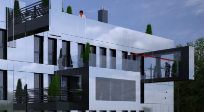 cztery balkony frontowe / four frontal balconies.