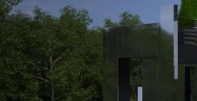 ZENGA Bombardier - detal: rama frontowa / detail: frontal frame.