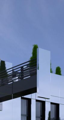 detal: balkon czołowy / detail: frontal jaw type trademark balcony.