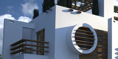 Villa ZENGA - detale głownej elewacji / main elevation details.