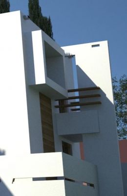 Villa ZENGA - detal przenikających płaszczyn / self sinking surfaces detail 