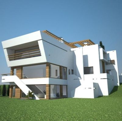 Villa ZENGA - elewacja pd.-zach. / south-west elevation.