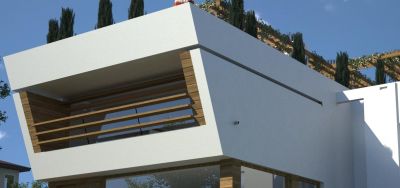 Villa ZENGA - detal: widokowy monitor z loggią / detail: viewing monitor with the logy.