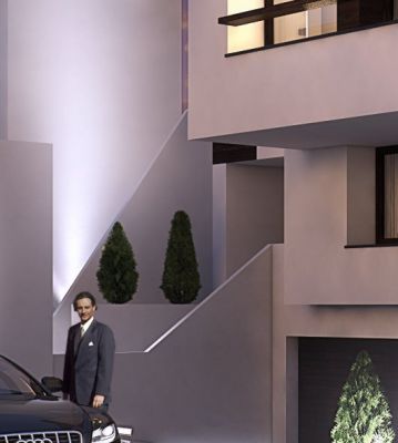 ZENGA Park - detal elewacji czołowej / frontal elevation details.