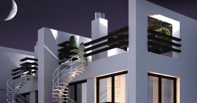 ZENGA Park - detal elewacji ogrodowej / garden elevation details.