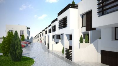 ZENGA Park - widok w górę uliczki / a view up the street.