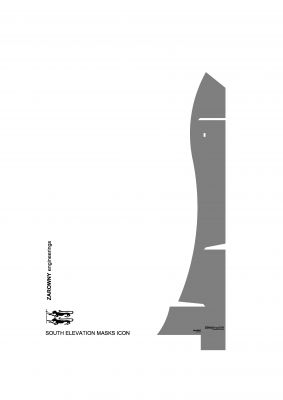 Płaszcz zewnętrzny modelu posągu - południowy / South elevation masks icon