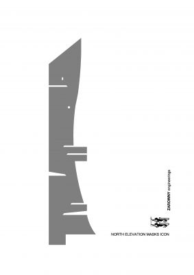 Płaszcz zewnętrzny modelu posągu - połnocny / North elevation masks icon