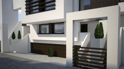 Detal budynku Zenga Park / The detail of the Zenga Park building.