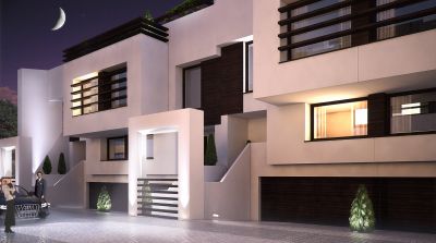 Zenga Park nocą / Zenga Park in the night.